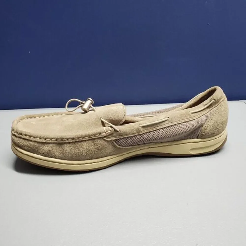 SPERRY Top Spider Nautical‎ Boat Shoes Womens Size 10 Gray Suede Slip On 9453333